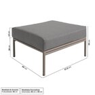 Conjunto Jardim E Varanda 1 Chaise Esquerda 1 Puff Refúgio Ca