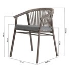 Conjunto Jardim E Varanda 1 Mesa 190cm 6 Cadeiras Com Braços