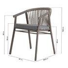 Conjunto Jardim E Varanda 1 Mesa 190cm 6 Cadeiras Com Braços