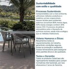 Conjunto Jardim E Varanda 1 Mesa 190cm 8 Cadeiras Com Braços