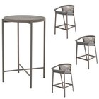 Conjunto Jardim E Varanda 1 Mesa Bistrô 3 Banquetas Refúgio C