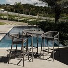 Conjunto Jardim E Varanda 1 Mesa Bistrô 3 Banquetas Refúgio C