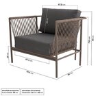 Conjunto Jardim E Varanda 1 Sofá 1 Poltrona 1 Champanheira 1