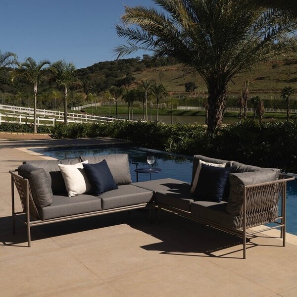 Conjunto Jardim E Varanda 2 Chaise 1 Puff 1 Mesinha Refúgio C