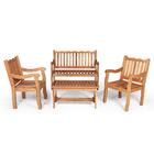 Conjunto Jardim Em Madeira Robust Curvato - Natural