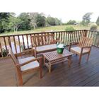 Conjunto Jardim Em Madeira Rustic - Bege