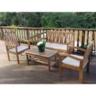 Conjunto Jardim Em Madeira Rustic - Bege