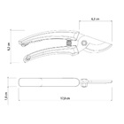 Conjunto Jardinagem 5 Peças Com Serrote De Poda Tramontina Ma