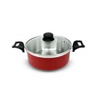 Conjunto Jogo De Panelas Caçarola 5 Peças Tampa De Vidro Alum