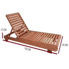 Conjunto Jogo Espreguiçadeiras E Mesa De Centro Em Madeira Ip