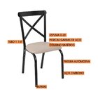 Conjunto Karina Flex 1,10m Tampo Laminado Com 4 Cadeiras Pret