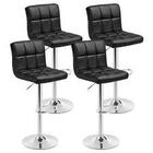 Conjunto Kit 4 Banquetas Gomos Confort Giratoria Alta Bar Ban