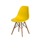 Conjunto Kit 4 Cadeiras Eiffel Eames Amarela + 1 Mesa Eames 8