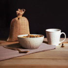 Conjunto Kit Bowl Tigela Caneca Café Cerâmica Folhas Yoi