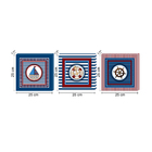 Conjunto Kit Com 3 Quadros Náuticos Decorativos Linha Náutica