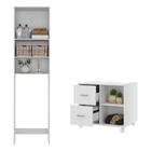 Conjunto Kit De Banheiro Com Gabinete E Armário Multimóveis B