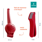 Conjunto Kit De Utensílios De Cozinha Oikos - 2 Pçs Vermelho U
