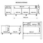 Conjunto Kit Sala Bancada Mesa Aparador Columbus Caemmun