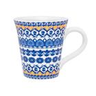 Conjunto Lanche Oxford Floreal La Carreta 3 Peças Azul/amarelo