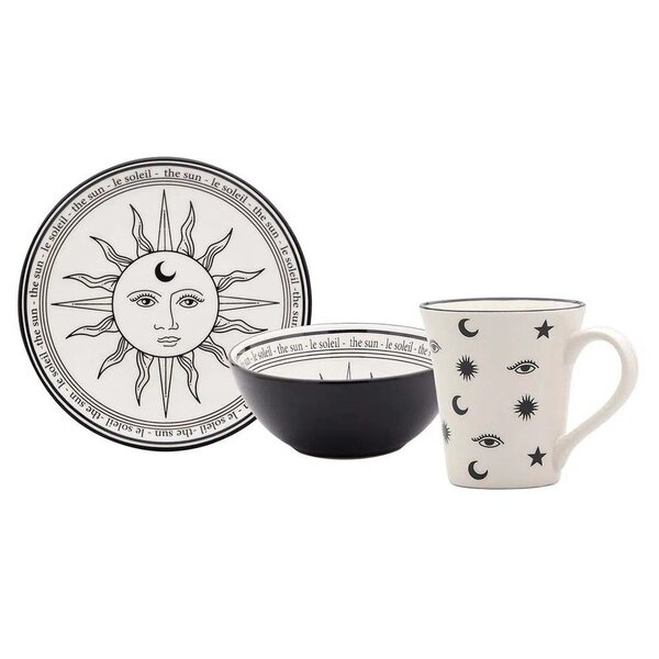 Conjunto Lanche Tarô - 3 Peças - Oxford