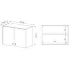 Conjunto Lavanderia Multiuso 3 Peças 1 Armário Multiuso 1 Bal