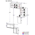 Conjunto Lavanderia Multiuso Armário E Mesa Dobrável Multimóv