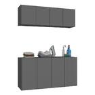 Conjunto Lavanderia Suspenso Multiuso Armário Aéreo E Balcão