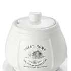 Conjunto Leiteira E Açucareiro Com Bandeja Em Ceramica Sweet