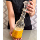 Conjunto Licoreira De Vidro 1 Litro E 4 Taças 200 Ml - Hauskr