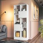 Conjunto Livreiros Com Estantes Frankfurt Branco Ebano Rustico