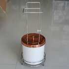 Conjunto Lixeira 5 L Com Suporte P/ Papel Higiênico Lavabo Br