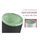 Conjunto Lixeira 5 L Com Suporte P/ Papel Higiênico Lavabo Pr