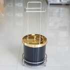 Conjunto Lixeira 5 L Com Suporte P/ Papel Higiênico Lavabo Pr