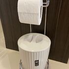 Conjunto Lixeira 5l Com Suporte Papel Higiênico Banheiro Ou B