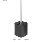 Conjunto Lixeira 6l Com Pedal + Escova Sanitária - Ou Cinza