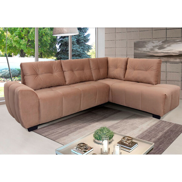 Conjunto Madri Estofado Canto 3 Por 3 Lugares Hellen