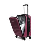 Conjunto Malas De Viagem Berna P E M 4 Rodas Swiss Move Vinho