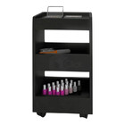 Conjunto Manicure Mesa + Porta Esmaltes Prateleira + 2 Cadeir