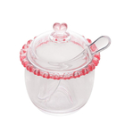 Conjunto Manteigueira, Queijeira E Açucareiro Em Vidro Com Ta