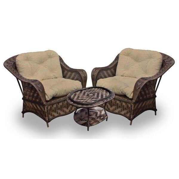 Conjunto Marco - 2 Poltronas + 1 Mesa Centro - Duna Deserto