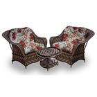 Conjunto Marco - 2 Poltronas + 1 Mesa Centro - Gamboa Bege