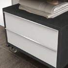 Conjunto Max 60cm Para Banheiro Com Espelho, Gaveteiro, Banca