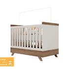 Conjunto Maya Branco Acetinado Cômoda E Berço