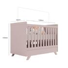 Conjunto Maya Rose  Acetinado Cômoda E Berço