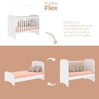 Conjunto Mel Cômoda Fraldario E Berço Mel Branco