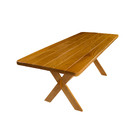 Conjunto Mesa 1,6m E 6 Cadeiras Madeira Maciça Angelim