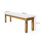 Conjunto Mesa 1,82m E 2 Bancos Rústico Corona Ideal