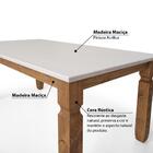 Conjunto Mesa 1,82m E 2 Bancos Rústico Corona Ideal