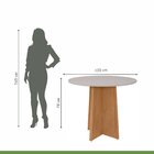 Conjunto Mesa 100cm Celebrare Redonda Com 4 Cadeiras Apogeu A