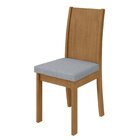 Conjunto Mesa 100cm Tampo Mdf/vidro 4 Cadeiras Athenas Móveis